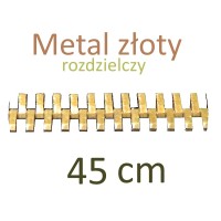 METR  45cm zamek metal złoty rozdzielczy   WYBÓR KOLORÓW